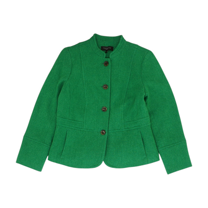 Green Petite Solid Blazer