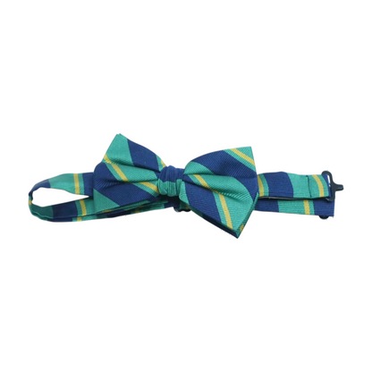 Green Striped Bow Tie
