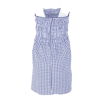 Navy Check Mini Dress