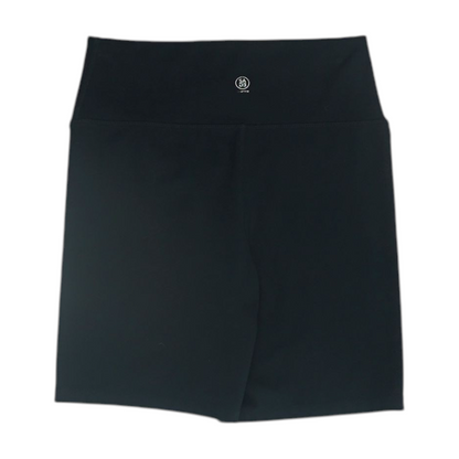 Black Solid Active Shorts