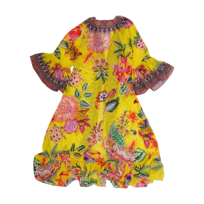 Yellow Floral Cover-Up