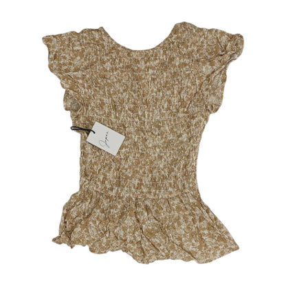 Tan Misc. Short Sleeve Blouse