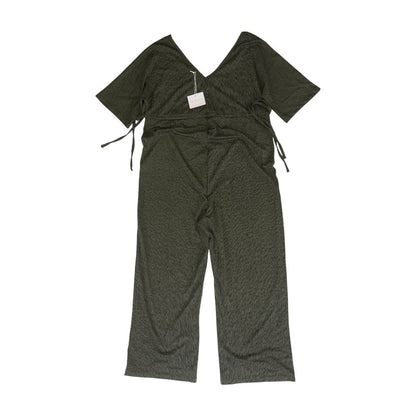Green Solid Jumpsuit