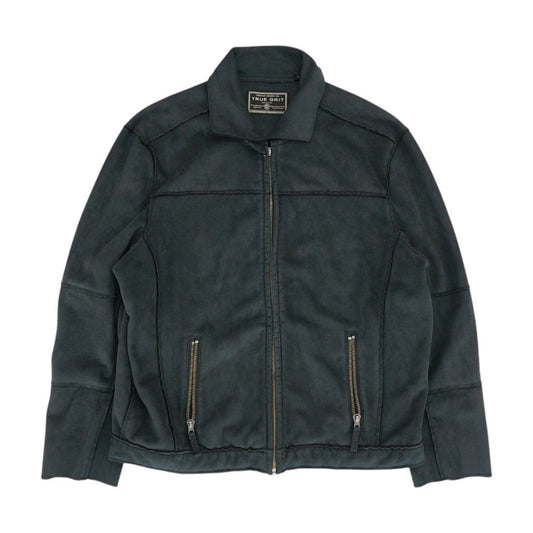 Black Faux Leather Coat