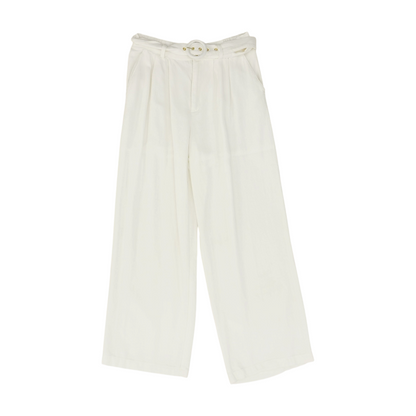 White Wide Leg Pants
