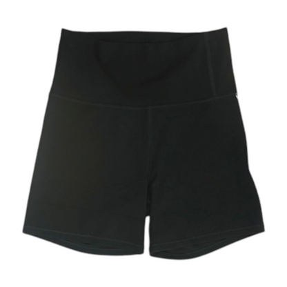 Black Solid Active Shorts