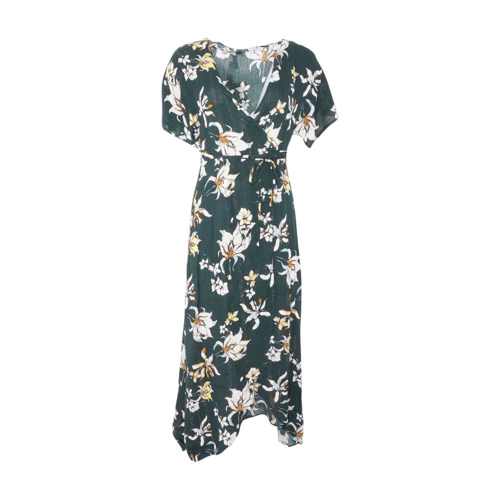 Green Floral Maxi Dress