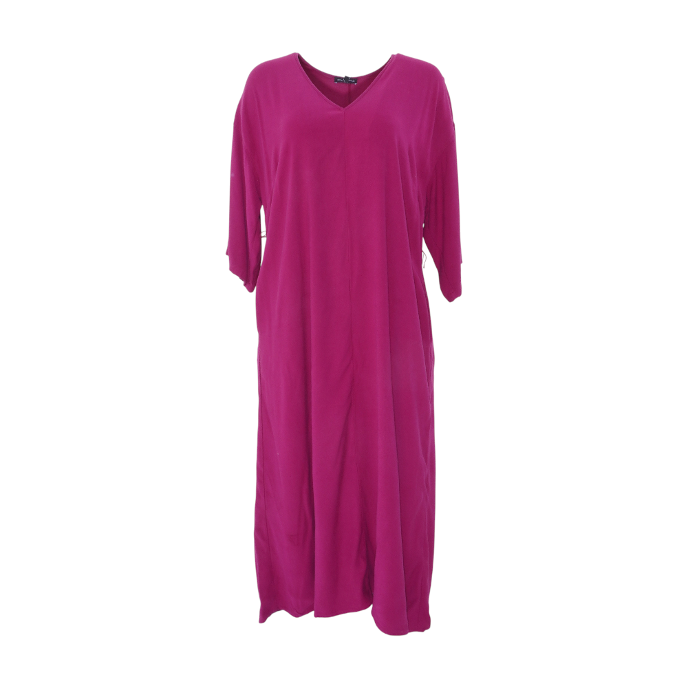 Magenta Midi Dress