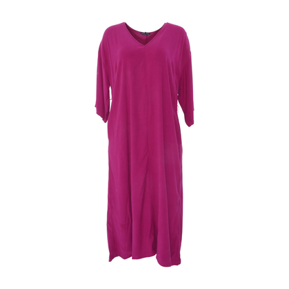 Magenta Midi Dress