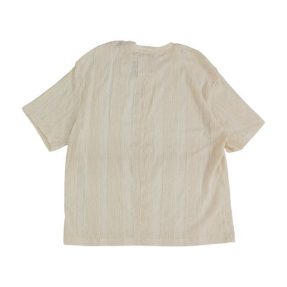 Beige Solid T-Shirt