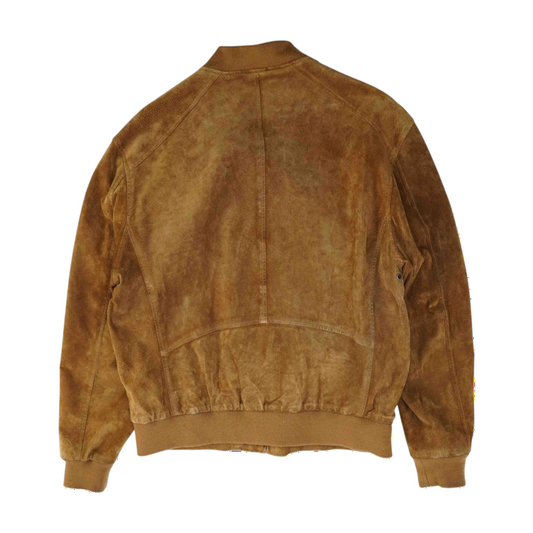 Hover Brown Solid Leather Jacket