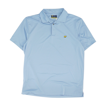 Blue Check Short Sleeve Polo
