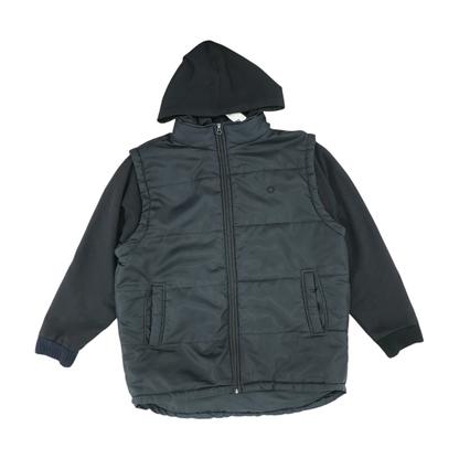 Black Solid Active Jacket