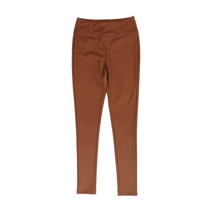 Brown Solid Pants