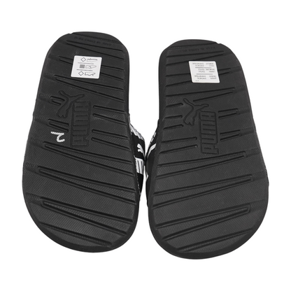 Black Athletic Slides Shoes