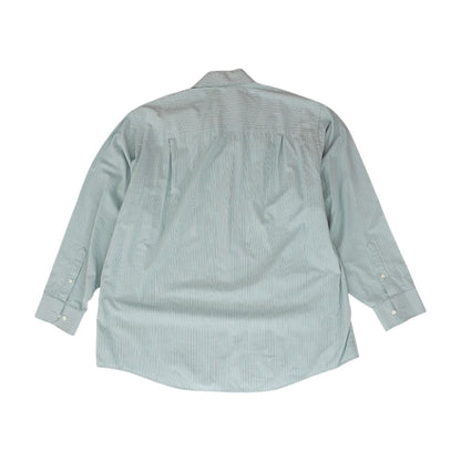 Vintage Blue Striped Long Sleeve Button Down