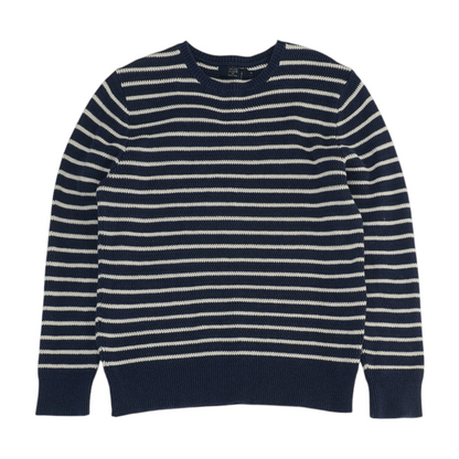 Navy Striped Pullover Sweater