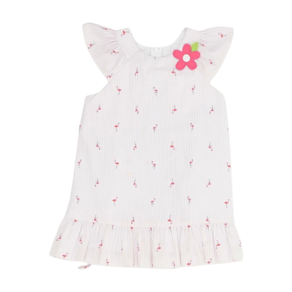 Florence Eiseman Pink Striped Dress – Image 1