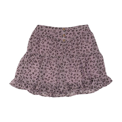 Purple Animal Print Skirt