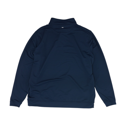 Navy Solid 1/4 Zip Pullover