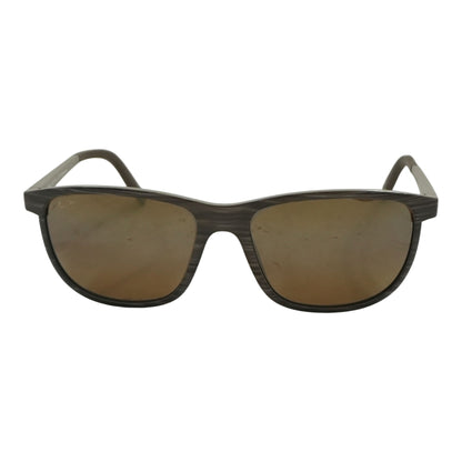 Brown LELE KAWA Rectangle Sunglasses