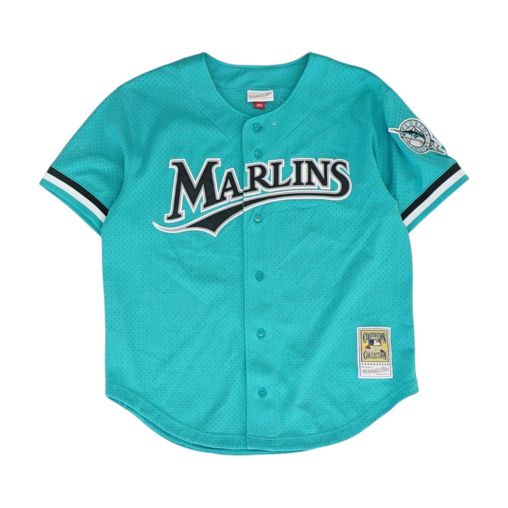 Men's Green Florida Marlins Short Sleeve Jersey