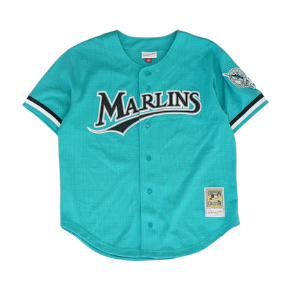 Men's Green Florida Marlins Short Sleeve Jersey