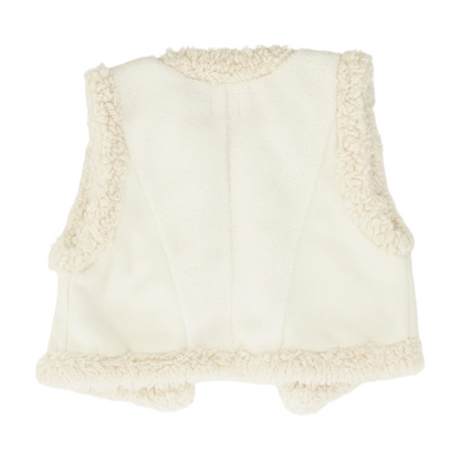 Beige Solid Casual Vest
