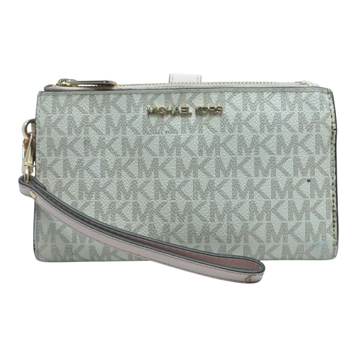 MICHAEL Michael Kors Beige Continental Wallet – Image 1