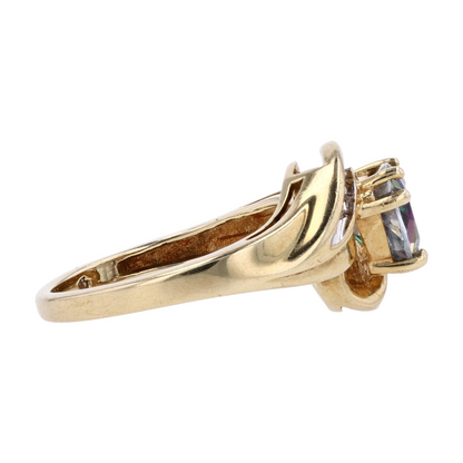 10K Yellow Gold Diamond Fashion Ring