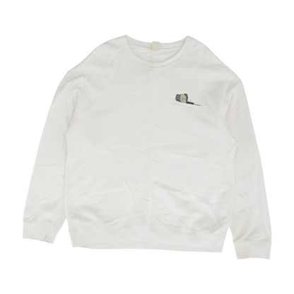 Beige Solid Sweatshirt Pullover