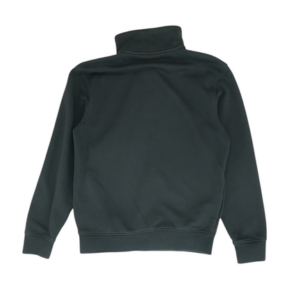 Black Solid 1/4 Zip Pullover