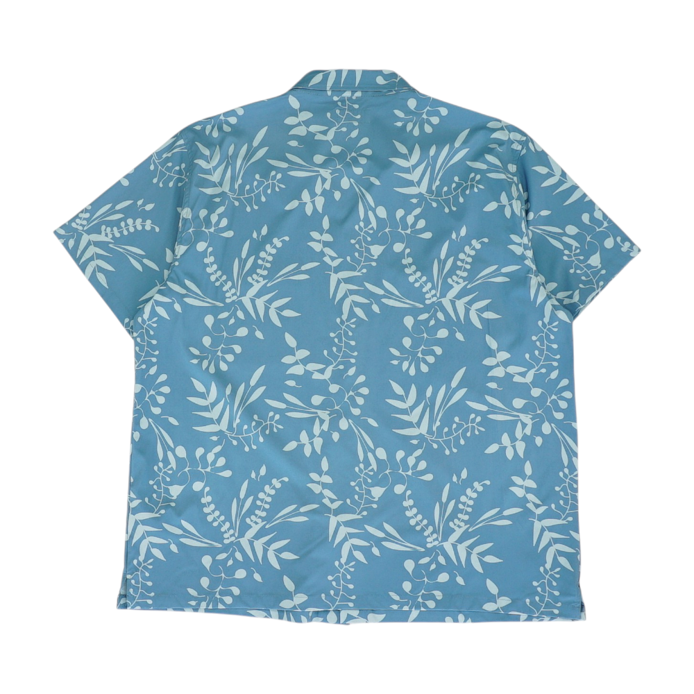 Blue Print Short Sleeve Button Down