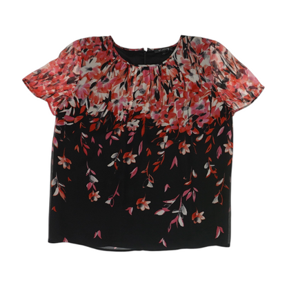 Black Floral Blouse