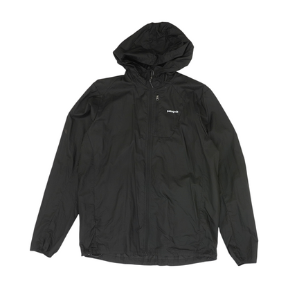 Black Solid Rain Jacket