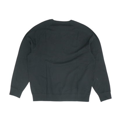 Black Solid Pullover Sweater
