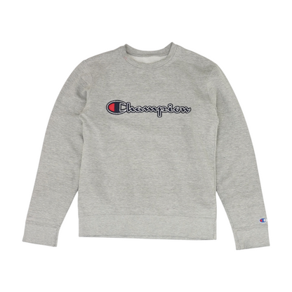 Gray Solid Sweatshirt Pullover