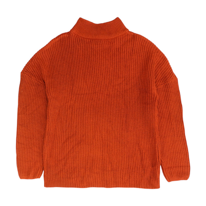 Orange 1/4 Zip Sweater