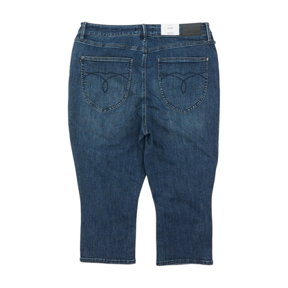 Blue Plus Solid Jeans Capris
