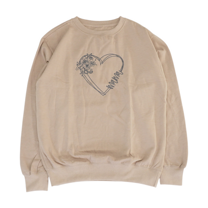 Tan Solid Sweatshirt Pullover