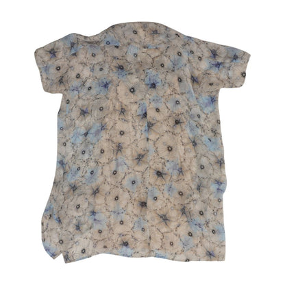 Multi Graphic Short Sleeve Blouse