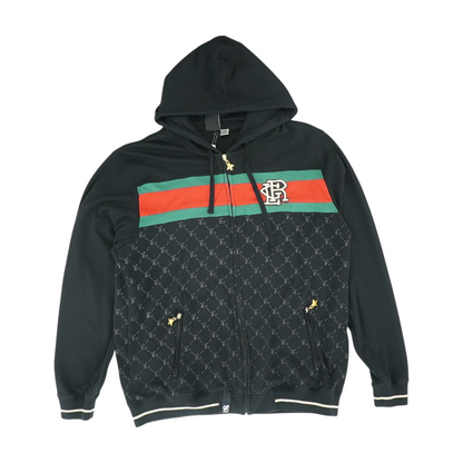 Black Color Block Jacket