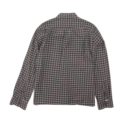 Gray Plaid Flannel Button Down