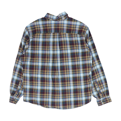 Tan Plaid Flannel Button Down