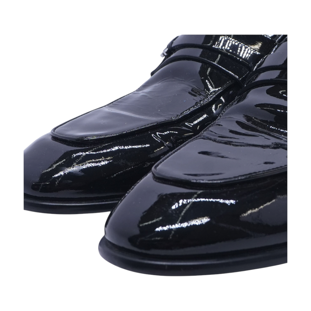 Desio Patent Leather Loafers in Black