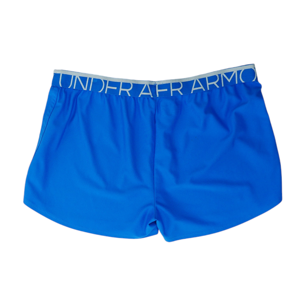 Blue Solid Active Shorts