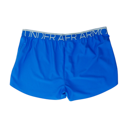 Blue Solid Active Shorts