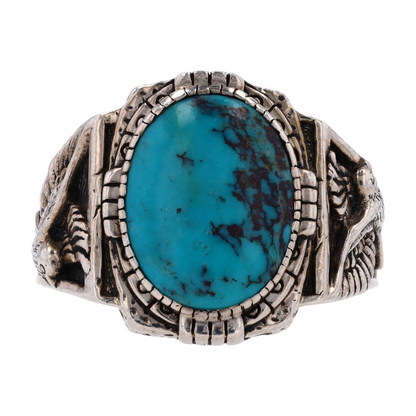 Sterling Silver Turquoise Fashion Ring