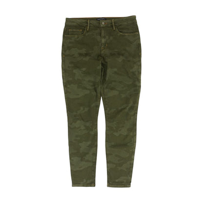 Green Camo Skinny Leg Jeans