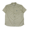 Green Graphic Short Sleeve Button Down